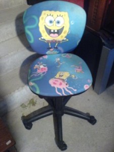 2478. SpongeBob gurulós, állítható magasságú szék.